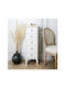 Wooden Storage Drawers with 5 Drawers Λευκό L34xW30xH100cm
