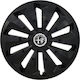 Jestic Set Capace De Roți Auto Fox Ring Compatibilitate Alfa Romeo 4 Bucăți 15 Negru