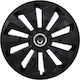 Jestic Car Hubcap Set Fox Ring with Dacia Emblem 15" 4pcs Black