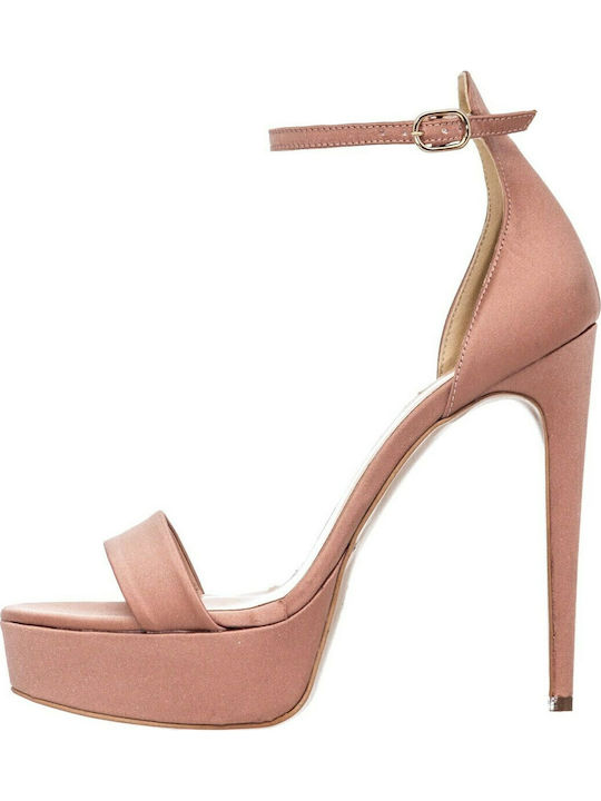 Sante Stoff Sandalen Pink/Nude