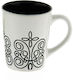 Tribal Ceramic Cup White 350ml