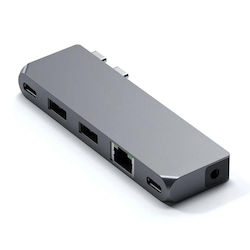Satechi Pro Hub Mini Двоен USB-C Докинг станция...