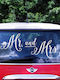 PartyDeco Hochzeit Autoaufkleber Mr. & Mrs