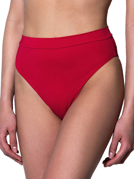Bluepoint Bikini Slip Ψηλόμεσο Κόκκινο