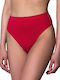 Bikini Slip Hohe Taille Red