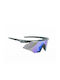 Author Rook Unisex Sunglasses with Gray Plastic Frame and Blue Lens 09201401