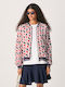Louisa Κοντό Γυναικείο Bomber Jacket Κόκκινο