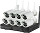 Integrated CCTV System Wi-Fi with 8 Wireless Cameras 1080p