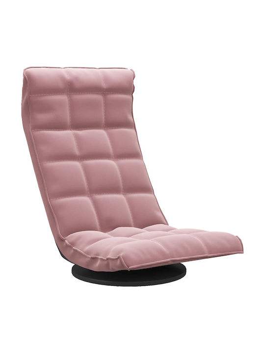 Armchair Swivel Pink 54x45x80cm