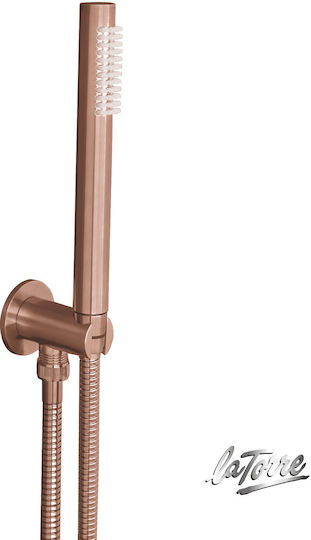 La Torre Elle Built-in Faucet Mixer for Shower 1 Exit Inox Copper