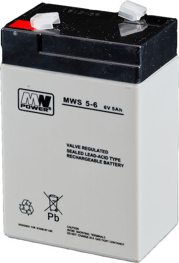MPL MWS 5-6 Μπαταρία UPS με Χωρητικότητα 5Ah και Τάση 6V 1τμχ