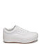 Old Skool Γυναικεία Flatforms Sneakers Λευκά