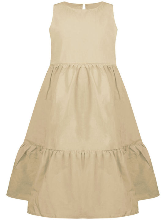 Energiers Children's Dress Sleeveless Beige