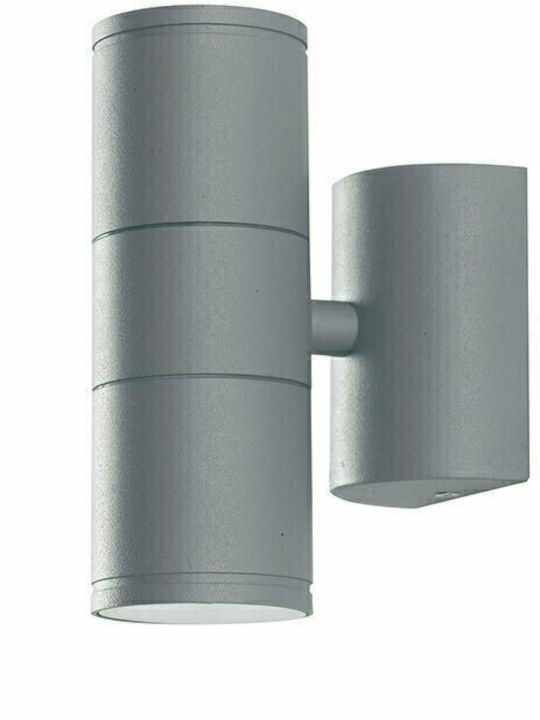 Fan Europe Wandmontiertes Außen-Spotlight GU10 IP44 Doppelstrahl 16x11x6εκ.