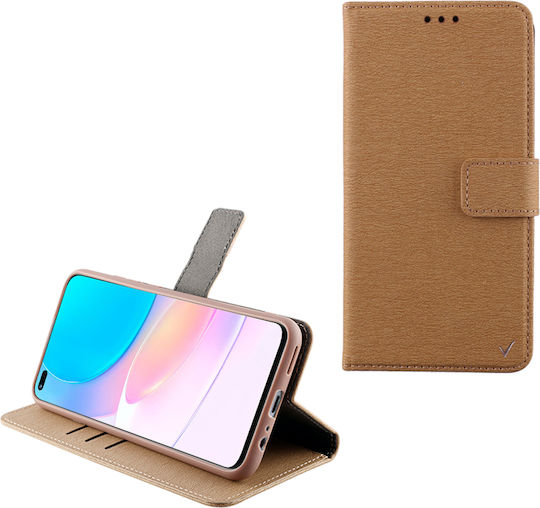 Volte-Tel Allure Magnet Wallet Piele artificială Maro (Huawei Nova 8i)
