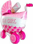 Balloon Foil Jumbo Girl Birth Pink 107cm