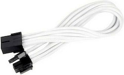 Silverstone 6 + 2-pin PCIe cu 8 pini - 6+2 pini PCIe Cablu 0.25m Alb (SST-PP07-PCIW)