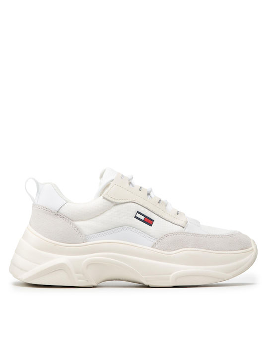 Tommy Hilfiger Γυναικεία Chunky Sneakers Λευκά