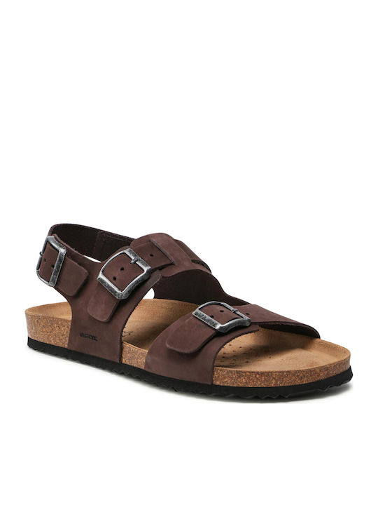 Geox U Sandal Ghita A Δερμάτινα Ανδρικά Σανδάλι...