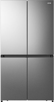 Gorenje NRM918FUX Ψυγείο Ντουλάπα 609lt Total NoFrost Υ178.5xΠ91.2xΒ72.5εκ. Inox