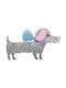 Great Pretenders Kids Hair Clips Set with Hair Clip Animal in Silver Color 2pcs