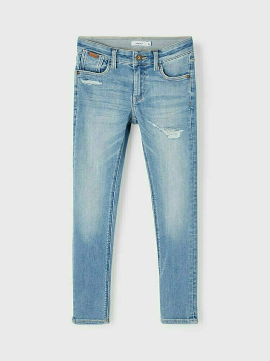 Name It Pantaloni copii din denim Albastru deschis