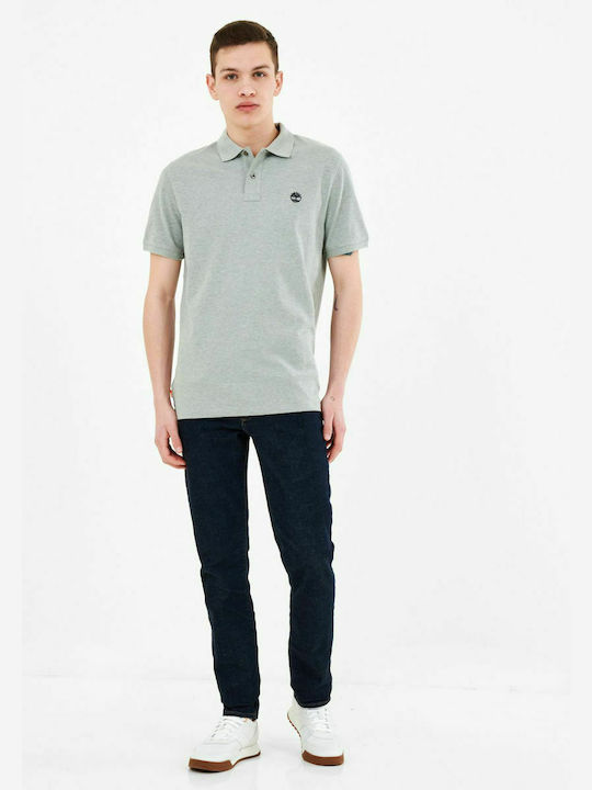 Timberland Ανδρικό T-shirt Polo Γκρι