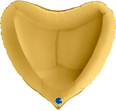 Balloon Foil Jumbo Valentine's Day Heart Gold 91cm