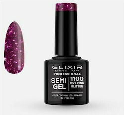 Elixir Semi Gel Хибриден Лак за Нокти 1100 Hot ...