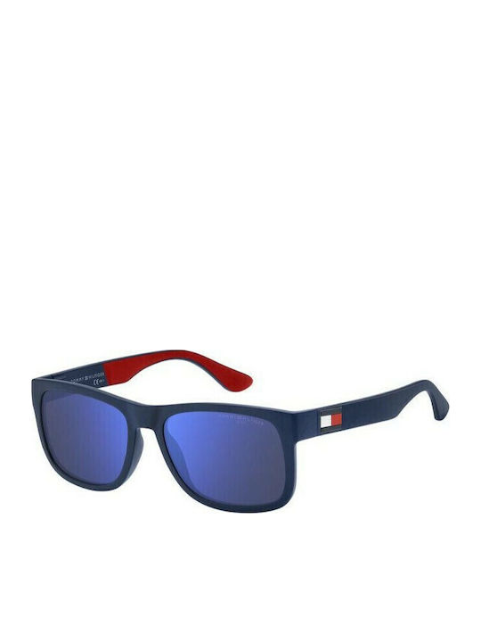 Tommy Hilfiger Men's Sunglasses with Navy Blue Plastic Frame and Blue Polarized Lens TH1556/S FLL/ZS