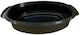 Disposable Plastic Tableware for Hot / Microwave Safe 900ml Black 50pcs