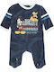Disney Mickey Mouse Babystrampler Langärmliges Samt Marineblau