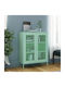 Office Storage Metal Cabinet Bay Leaf Mint L80xW35xH101.5cm