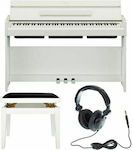 Yamaha Ηλεκτρικό Όρθιο Πιάνο YDP-S35 Arius Set με 88 Βαρυκεντρισμένα Πλήκτρα Ενσωματωμένα Ηχεία και Σύνδεση με Ακουστικά και Υπολογιστή White