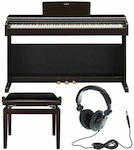 Yamaha Ηλεκτρικό Όρθιο Πιάνο YDP-145 Arius Set με 88 Βαρυκεντρισμένα Πλήκτρα Ενσωματωμένα Ηχεία και Σύνδεση με Ακουστικά και Υπολογιστή Rosewood