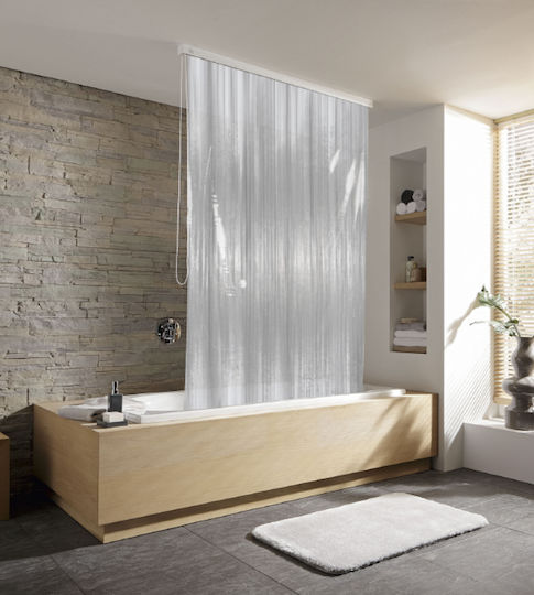Kleine Wolke Milky Duschvorhang 134x240cm Transparent 3319108745