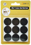 Ankor 815708 Round Furniture Protectors with Sticker 30mm 18pcs