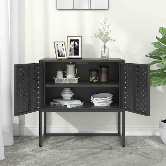 Μπουφές από Μέταλλο Ανθρακί 75x35x75cm