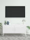 Stand TV Metalic Alb L105xA35xÎ50cm