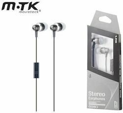 Moveteck C6218 In-ear Handsfree με Βύσμα 3.5mm Γκρι Moveteck C6218 In-ear Handsfree με Βύσμα 3.5mm Γκρι