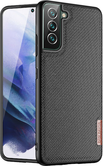 Dux Ducis Fino Umschlag Rückseite Silikon / Stoff Schwarz (Galaxy S22+ 5G)