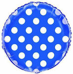 Balloon Foil Round Blue 45cm