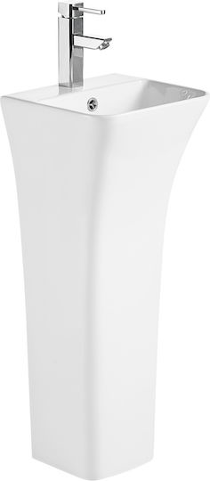 Vinci Square Slim Νιπτήρας Δαπέδου Πορσελάνης 34x34cm Λευκός Vinci Square Slim Νιπτήρας Δαπέδου Πορσελάνης 34x34cm Λευκός