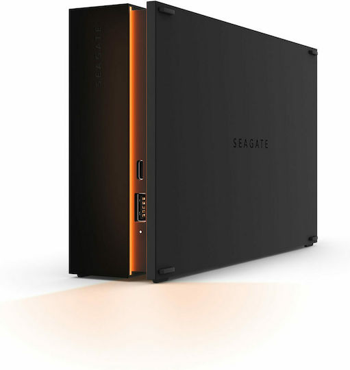 Seagate FireCuda Gaming Hub USB-C / USB 3.0 Εξωτερικός HDD 8TB 3.5" Μαύρο