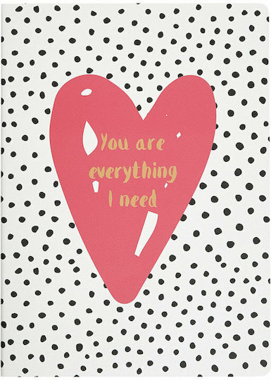 Celestino Heart Notebook B5 with Blank Pages Multicolour