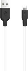 Hoco X21 Silicone USB-A to Lightning Cable Black 0.25m