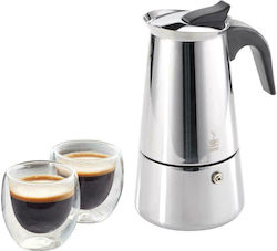 Gefu Μπρίκι Espresso 2cups Ασημί