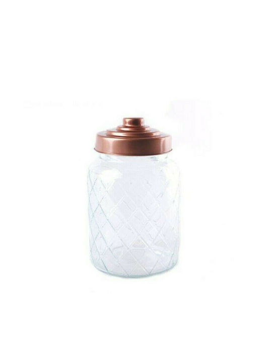 Atmosphera Vase General Use with Lid Glass 10x10x18cm 1pcs