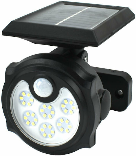 Wall Mounted Solar Light 0.8W Cold White 6500K with Motion Sensor IP65 13cmx12cmx12cmcm