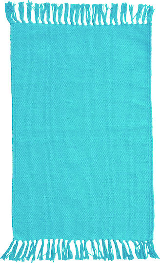 Klonaras Torino Handgefertigt Baumwolle mit Fransen Turquoise